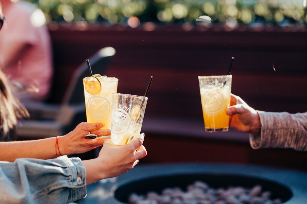 Drinks cheersing