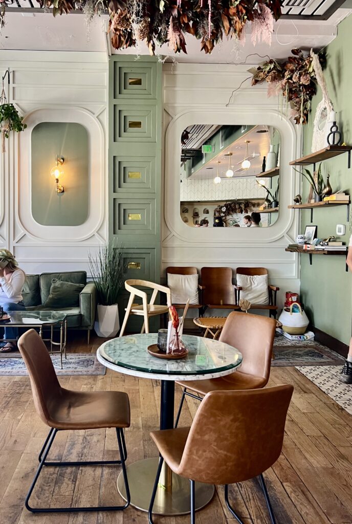 Inside the LoDo location of Hello Darling