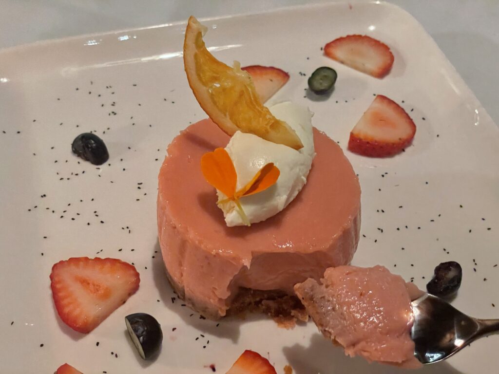 Tasty dessert at Evoke 1923